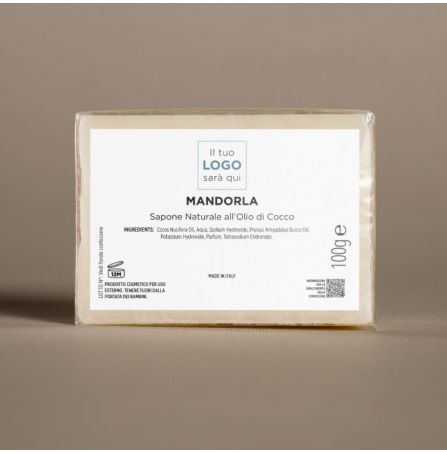 Sapone Naturale all'Olio di Cocco "Mandorla" - 100 gr 