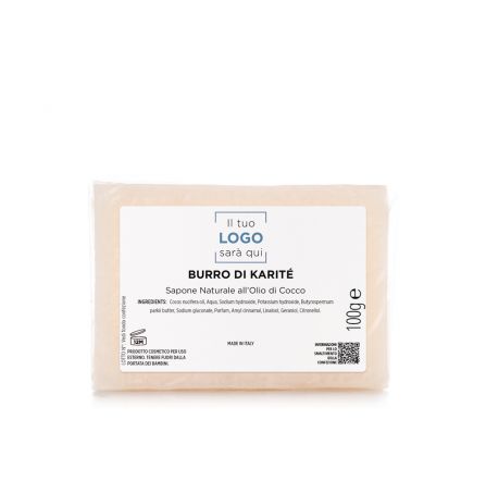Sapone Naturale all'Olio di Cocco "Burro di Karité" - 100 gr