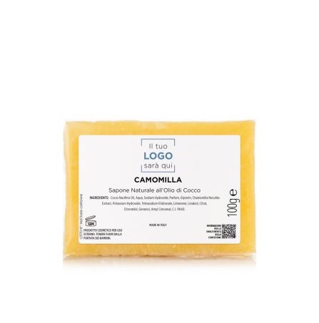 Sapone Naturale all'Olio di Cocco "Camomilla" - 100 gr