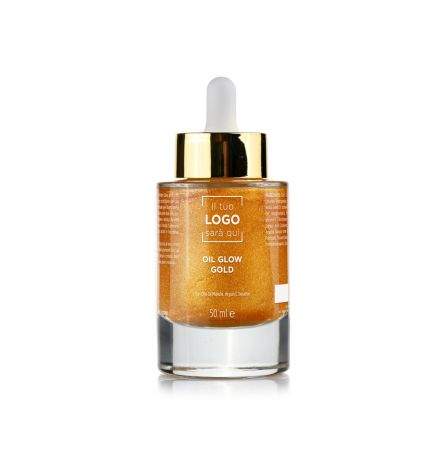 Olio Glow Gold per Viso, Corpo e Capelli - 50 ml