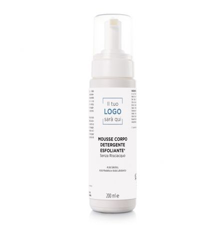 Mousse Corpo Detergente Esfoliante senza risciacquo, 200 ml