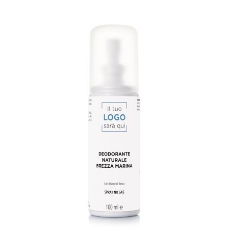 Deodorante Spray Naturale con Allume di Rocca Brezza Marina - 100ml