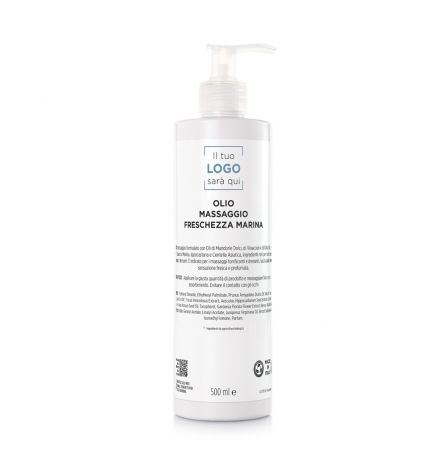 Olio Massaggio Drenante Freschezza Marina - 500 ml