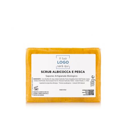 Sapone Biologico Scrub "Albicocca e Pesca" - 100 gr
