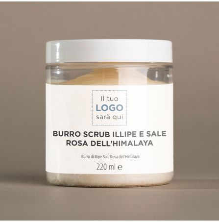 Burro Scrub Corpo Illipe e Sale Rosa dell'Himalaya - 220 ml