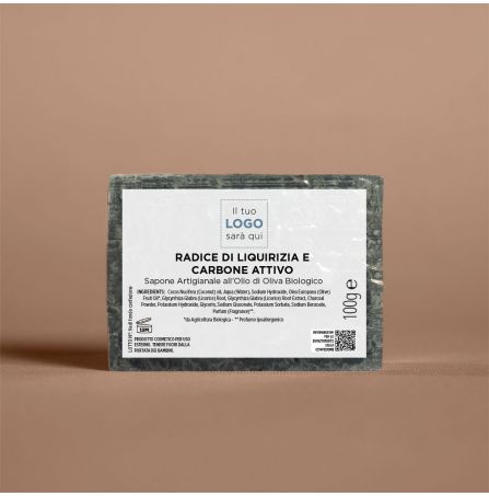 Saponetta Radice di Liquirizia e Carbone Attivo - 100 gr