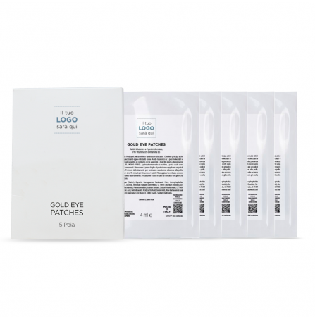 Patch Occhi Gold in Hydrogel, Confezione da 5 pz con scatolina