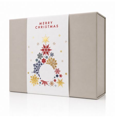 Beauty Box con Camicia Personalizzata - Taglia L - Grafica Albero di Neve