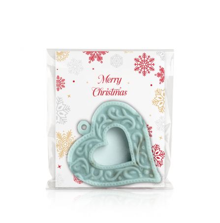 Cuoricino di sapone artigianale personalizzabile - 42 gr