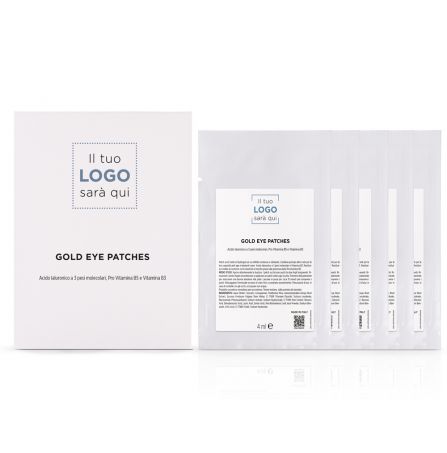 Patch Occhi Gold in Hydrogel, Confezione da 5 pz con scatolina