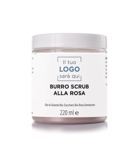 Burro Scrub Corpo alla Rosa - 220 ml