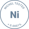 Nichel Tested < 0.0001%